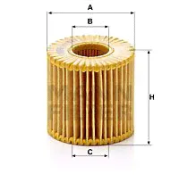 MANN-FILTER HU7019Z. Фильтр масляный Toyota Auris/Camry/RAV 4 IV 05>18