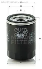 W610/9 Mann Filter Фильтр масляный для Toyota Avensis II 2003-2008