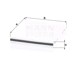 Воздушный фильтр салона MANN-FILTER CU 22 003