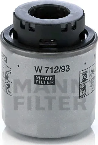 Масляный фильтр Mann-Filter. Артикул W 712/93-0