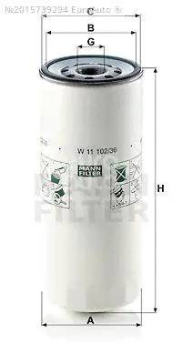W11102/36 Mann Filter truck Фильтр масляный